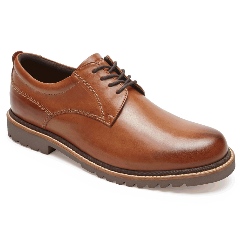 Oxfords Rockport Homem Marrom - Marshall Plain Toe - 40769BYDG